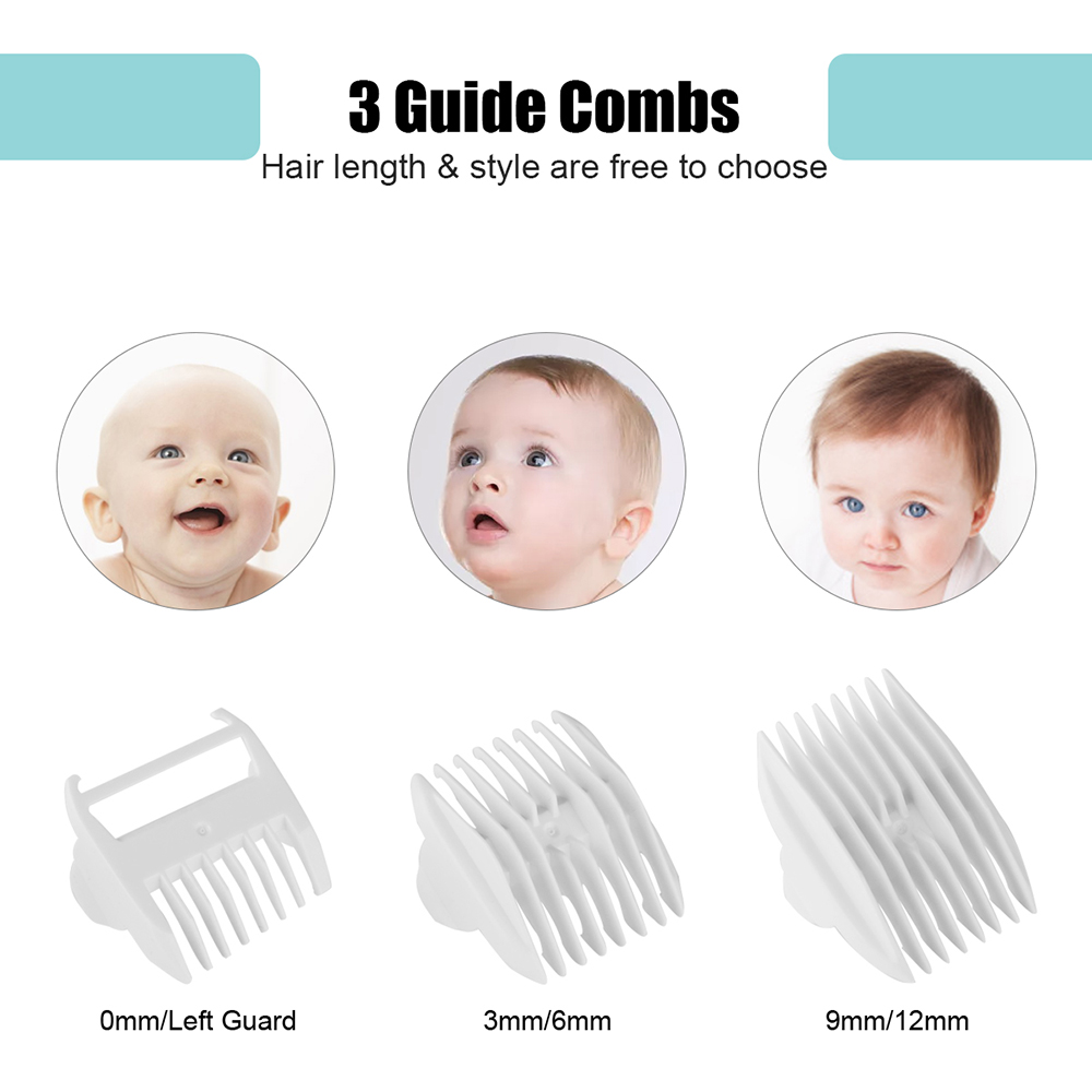 Brillante Baby Hair Clipper Rechargeable Waterproof Baby Hair Trimmer for Kids
