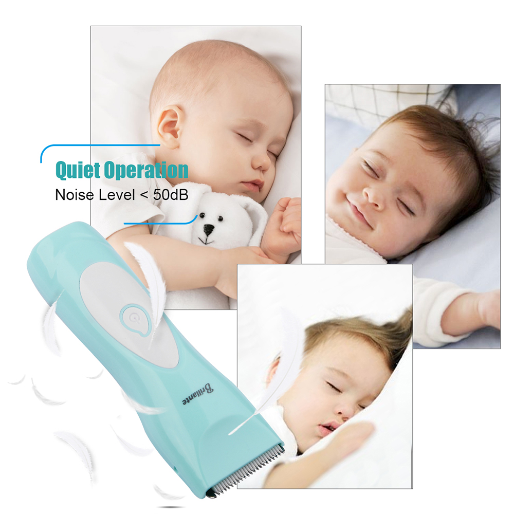 Brillante Baby Hair Clipper Rechargeable Waterproof Baby Hair Trimmer for Kids