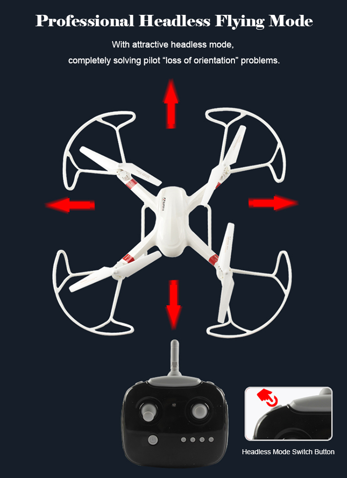 Mould King Super X 33040A 2.4GHz 4CH 4-axis RC Quadcopter with 360 Degree Flip LED Light