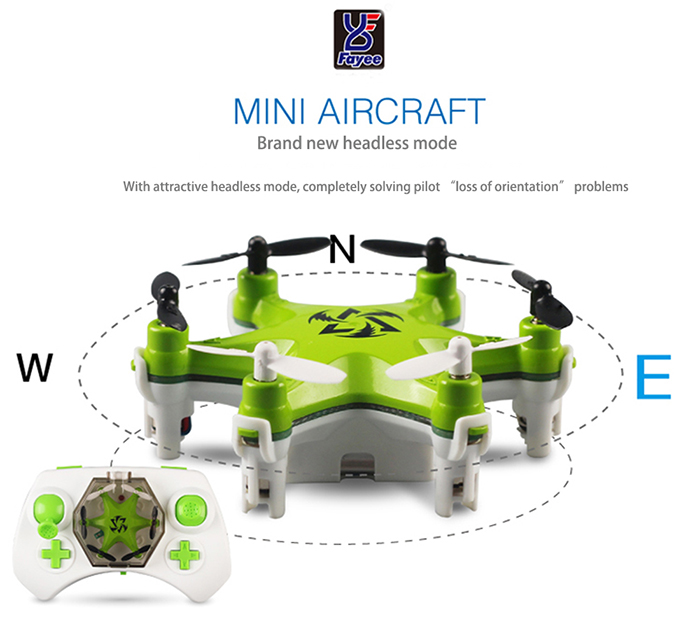 Fayee FY805 Super Mini Hexacopter 2.4GHz 4 Channel 6 Axis Gyro Headless Mode LED Light