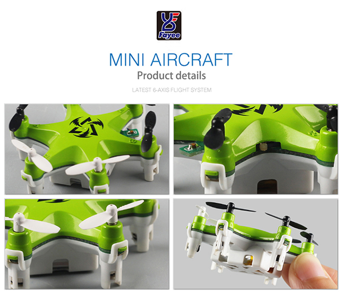 Fayee FY805 Super Mini Hexacopter 2.4GHz 4 Channel 6 Axis Gyro Headless Mode LED Light