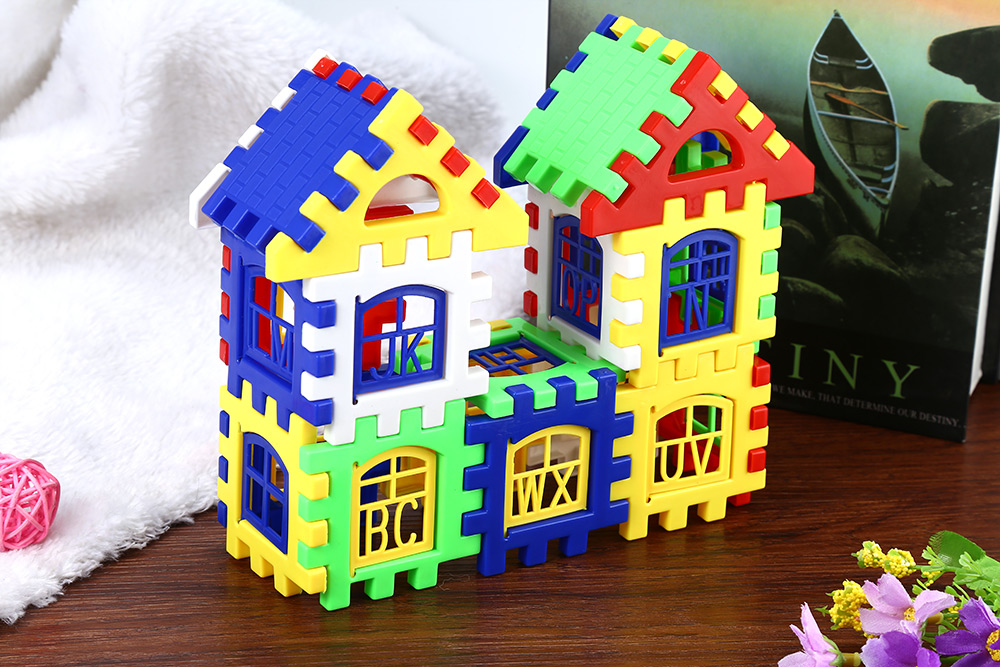 Children DIY House Building Blocks Construction Brain Development Toy