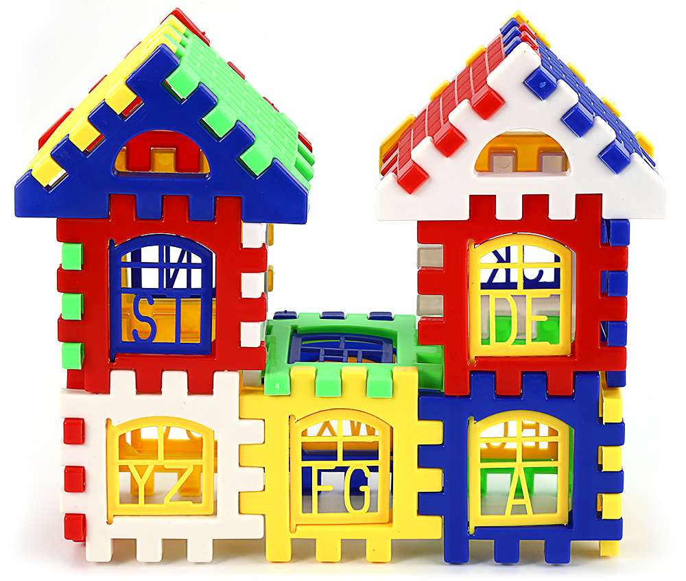 Children DIY House Building Blocks Construction Brain Development Toy