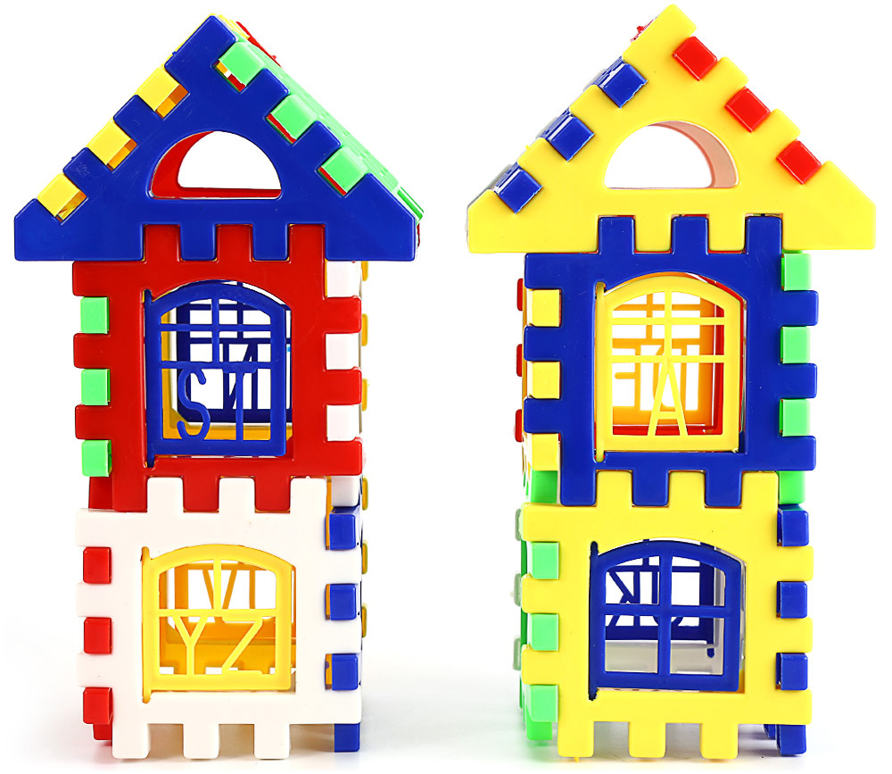 Children DIY House Building Blocks Construction Brain Development Toy
