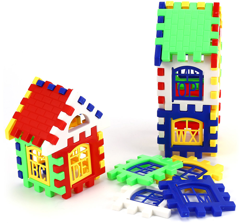 Children DIY House Building Blocks Construction Brain Development Toy