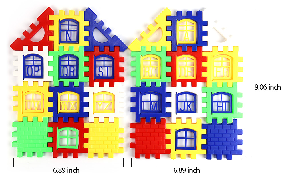 Children DIY House Building Blocks Construction Brain Development Toy