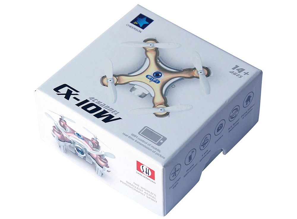 Cheerson CX - 10W Mini Mobile Control Flying 0.3MP Camera 2.4G 4CH 6 Axis RC Quadcopter