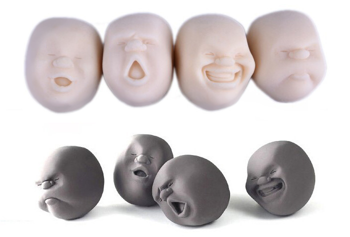 Caomaru Vent Human Face Ball Anti-stress Ball of Japanese Design