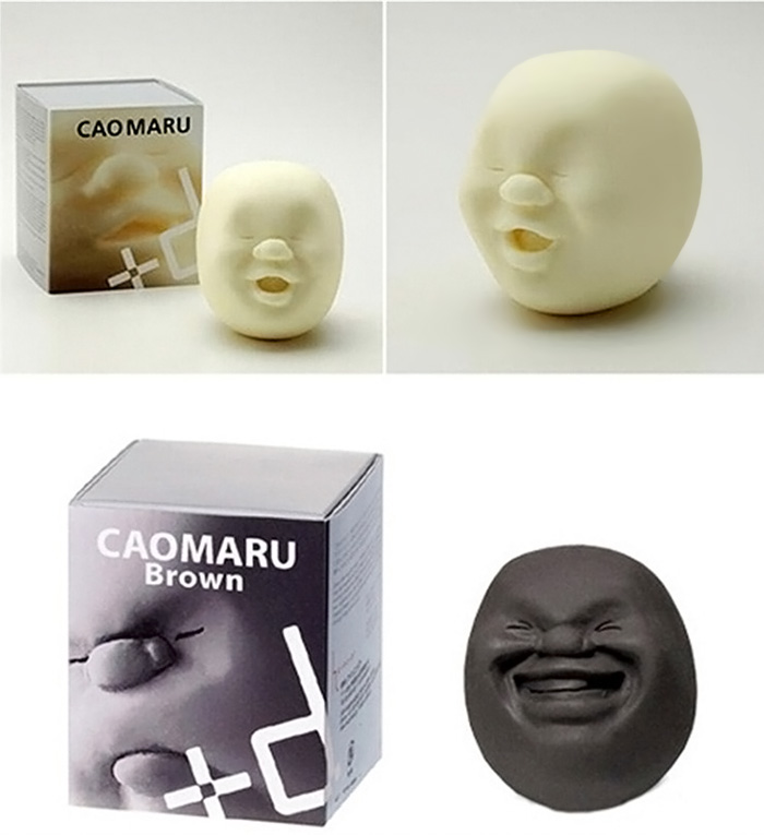 Caomaru Vent Human Face Ball Anti-stress Ball of Japanese Design