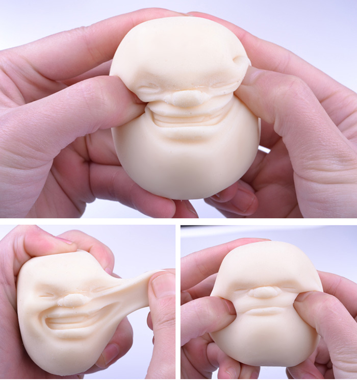 Caomaru Vent Human Face Ball Anti-stress Ball of Japanese Design