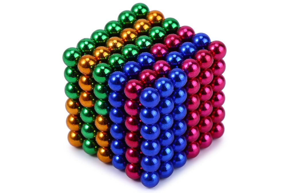 5mm Colorful Magnetic Ball Puzzle Novelty DIY Toy 216Pcs / Set