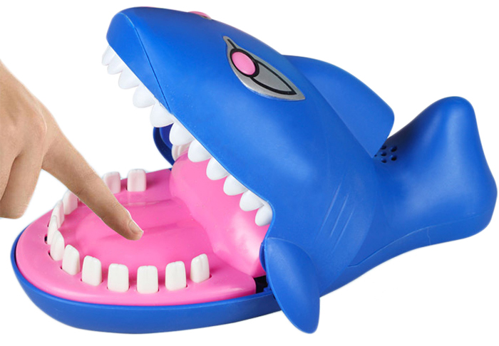 Trick Toy Shark Style Bite Finger English Version Spoof Toy