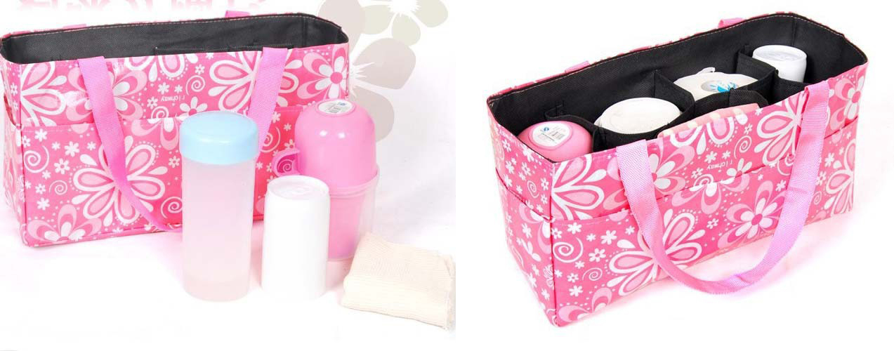 Multifunctional Flower Print Waterproof Separate Mummy Handbag