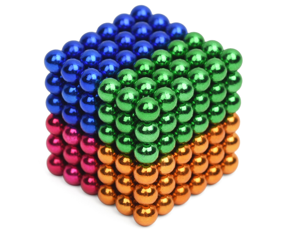 5mm Colorful Magnetic Ball Puzzle Novelty DIY Toy 216Pcs / Set