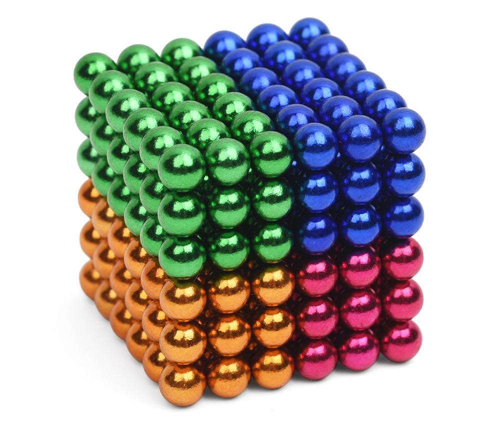 5mm Colorful Magnetic Ball Puzzle Novelty DIY Toy 216Pcs / Set