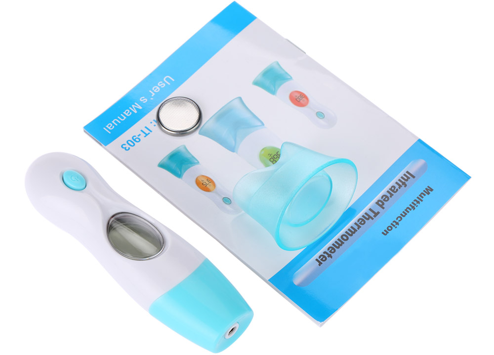 Maximiou Portable 8 in 1 LCD Digital Infrared Ear Forehead Thermometer for Babies