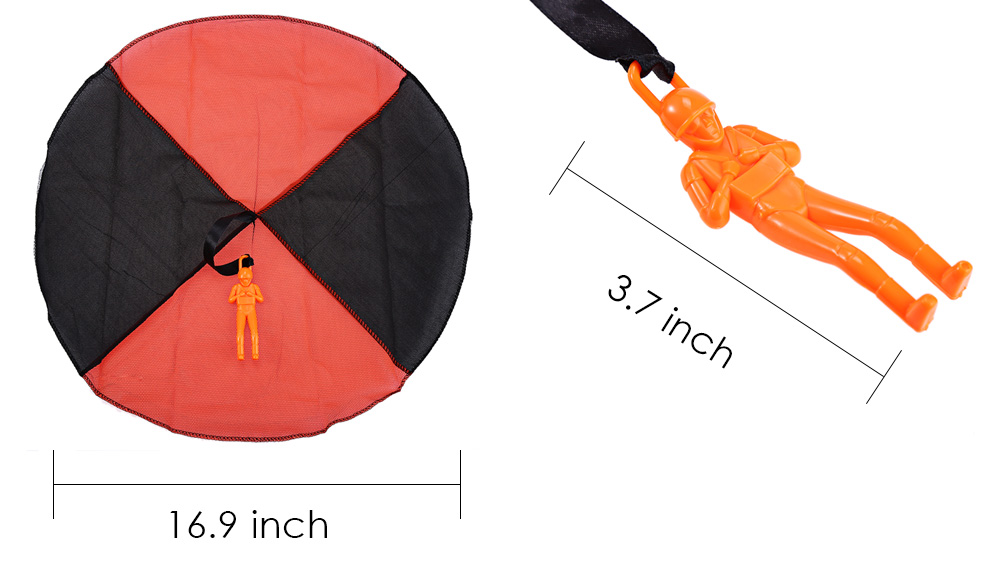 Children Tangle Free Hand Throwing Parachute Kite Outdoor Play Game Toy