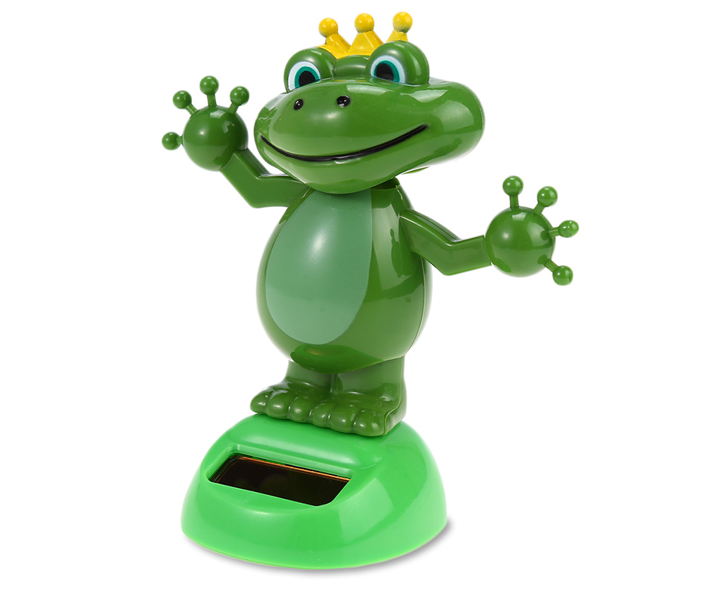 Solar Energy Shaking Frog House Decoration