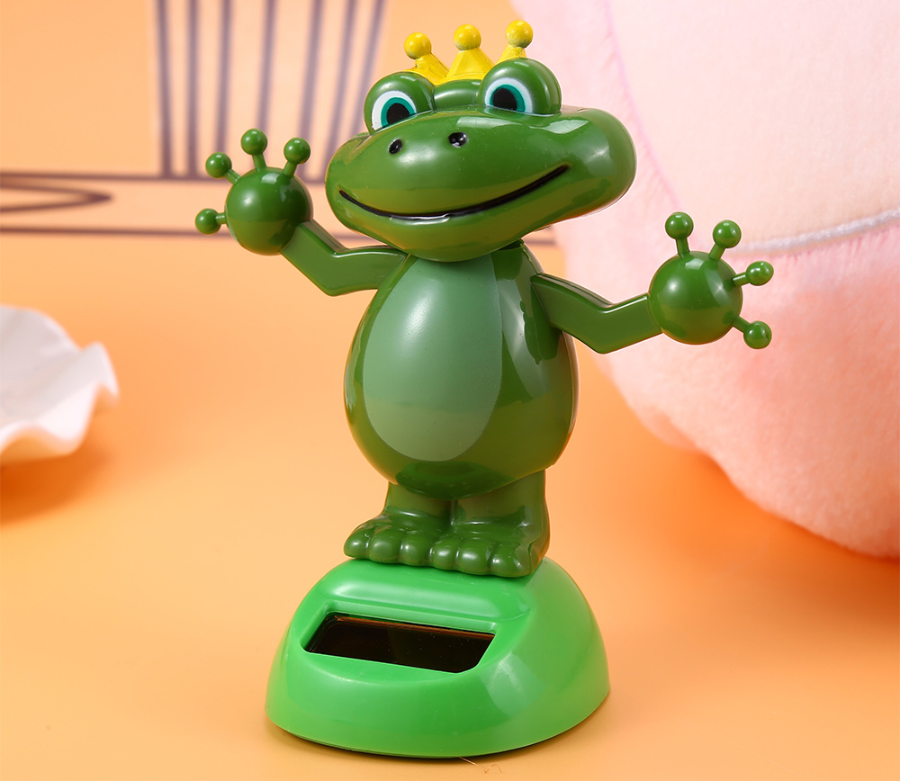 Solar Energy Shaking Frog House Decoration