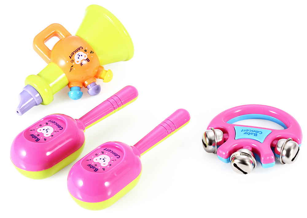 Children Drum Rattles Educational Game Instrument Assembly Toy Set