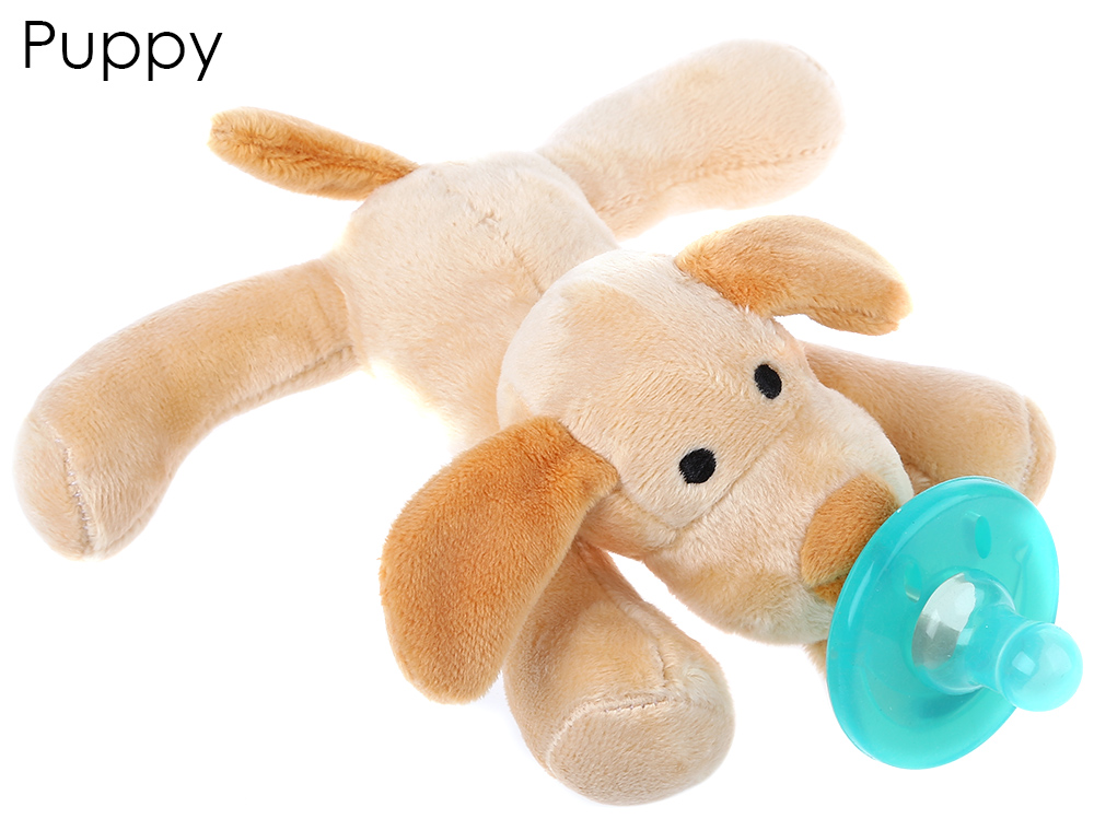 Lovely Infant Animal Silicone Nipple Cuddly Plush Toy