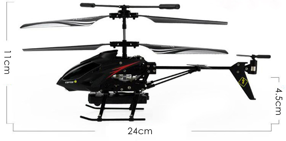 S977 3.5CH Metal Radio Gyro RC Helicopter with Video Camera Reviews Toy