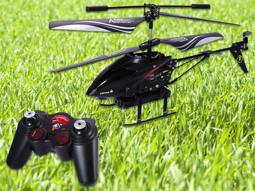 S977 3.5CH Metal Radio Gyro RC Helicopter with Video Camera Reviews Toy
