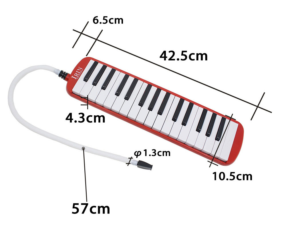 IRIN Portable 32 Key Melodica Student Class Harmonica with Bag