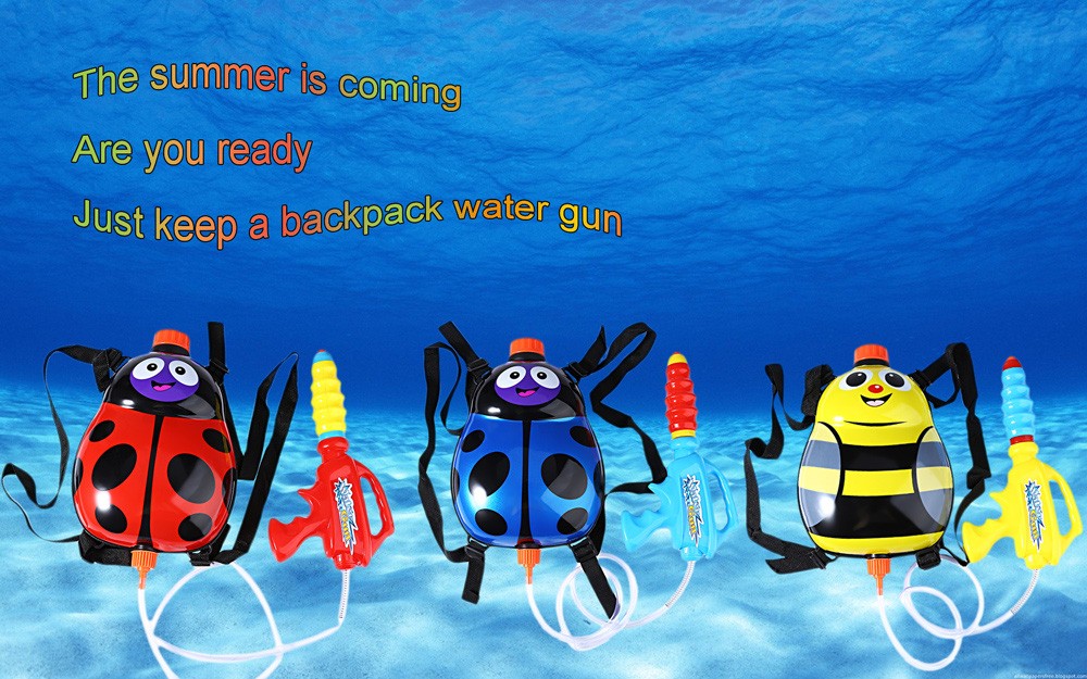 Kids Cute Ladybird Outdoor Super Soaker Backpack Pressure Water Gun Toy Kids Cute Ladybird Outdoor Super Soaker Backpack Pressure Water Gun Toy