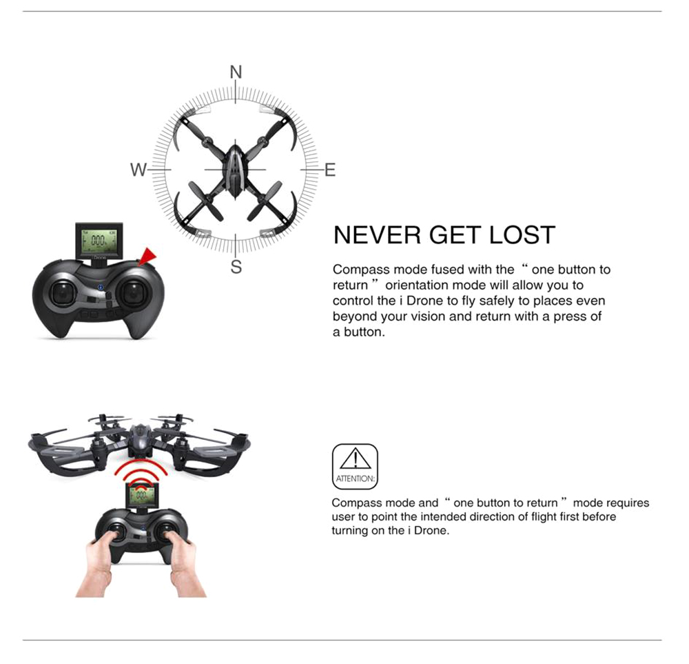 i Drone i4s 2MP Camera 2.4GHz 4 Channel 6 Axis Gyro Quadcopter 3D Rollover RTF Version i Drone i4s 2MP Camera 2.4GHz 4 Channel 6 Axis Gyro Quadcopter 3D Rollover RTF Version
