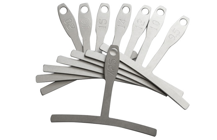 Homeland R10 Set of 8 Radius Gauge Under String Adjustment for Guitar Bridge Saddle Homeland R10 Set of 8 Radius Gauge Under String Adjustment for Guitar Bridge Saddle
