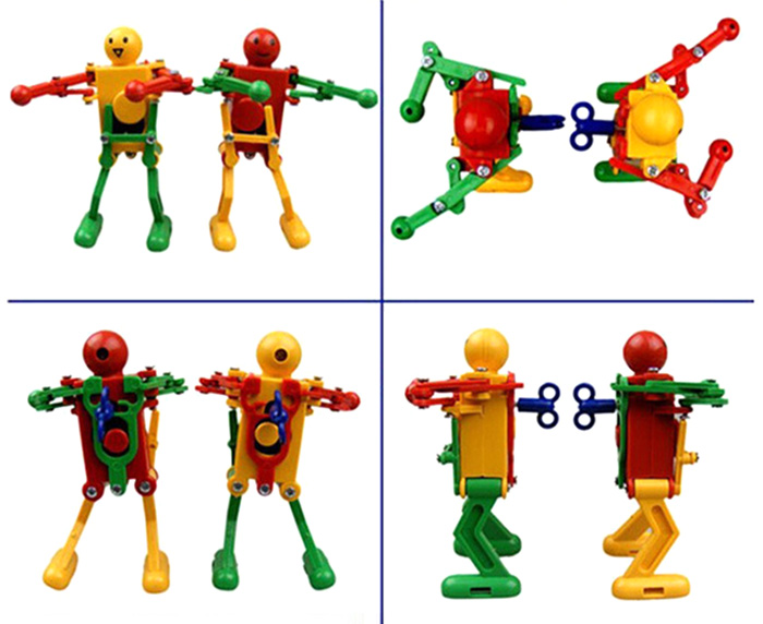 Clockwork Spring Wind Up Dancing Robot Toy Gift for Children Kid
