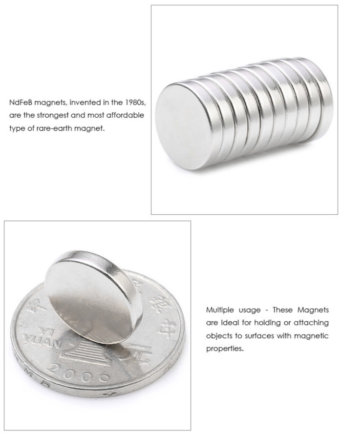 10Pcs 15 x 15 x 3mm N38 Strong NdFeB Round Magnet Birthday DIY Intelligent Gift 10Pcs 15 x 15 x 3mm N38 Strong NdFeB Round Magnet Birthday DIY Intelligent Gift