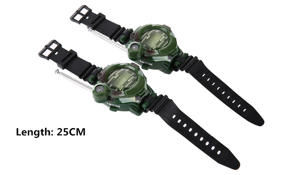 2pcs 7 in 1 Walkie Talkie Watch Camouflage Style Children Toy