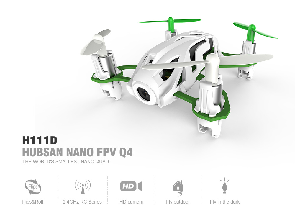 Hubsan H111D Nano 4CH 5.8G FPV 2.4G RC Quadcopter HD Camera Air Press Altitude Hold with 360 Degree Rollover