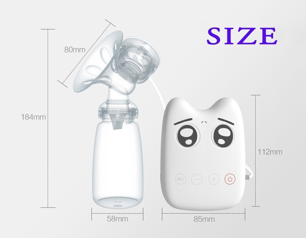 RealBubee Intelligent USB Electric BPA Free Automatic Massage Breast Pump for Mothers