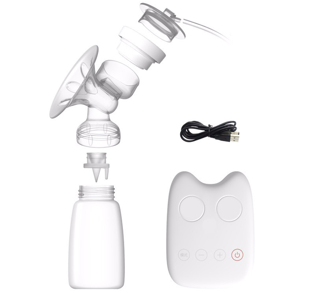 RealBubee Intelligent USB Electric BPA Free Automatic Massage Breast Pump for Mothers