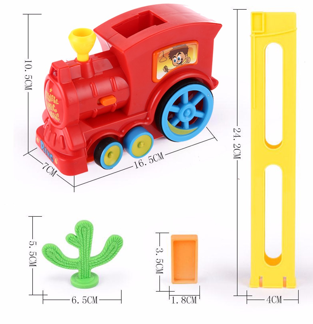 Domino Rally Train Toy Set Ideal Birthday Christmas Gift