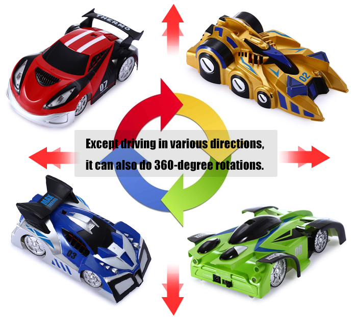 JJRC Q1W USB Rechargeable Wall Climbing Car via Bluetooth Manipulation