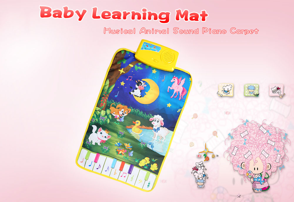 Baby Musical Animal Play Mat Language Learning Toy Baby Musical Animal Play Mat Language Learning Toy