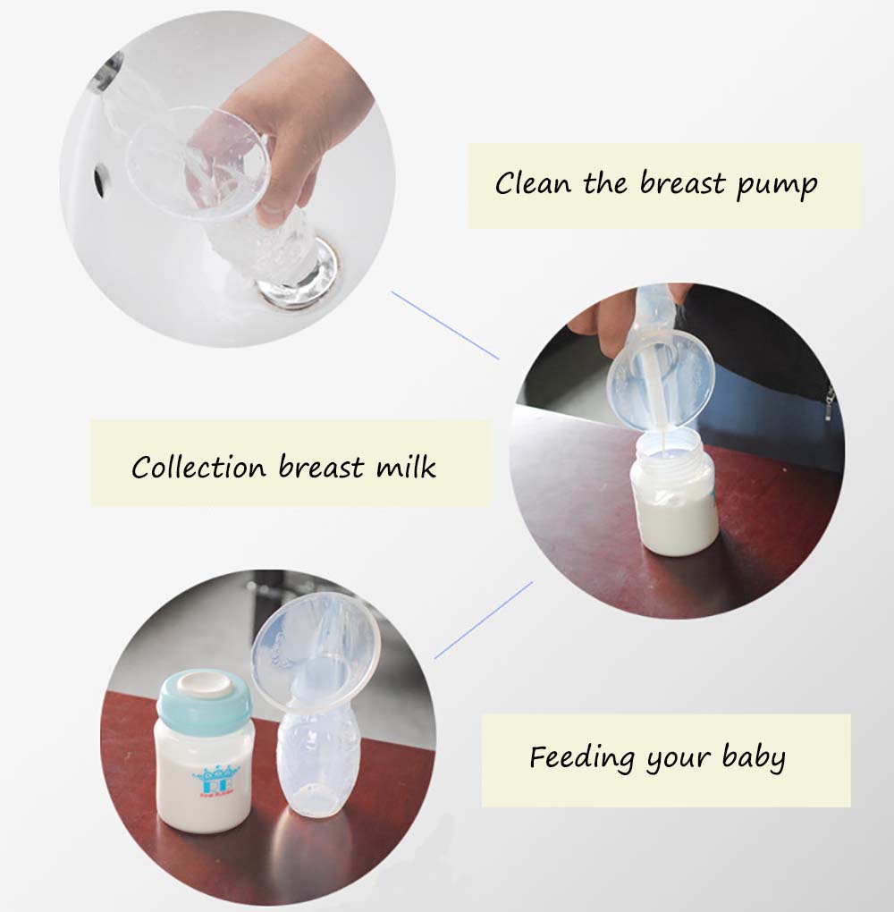 RealBubee Silica Gel Manual Breast Pump