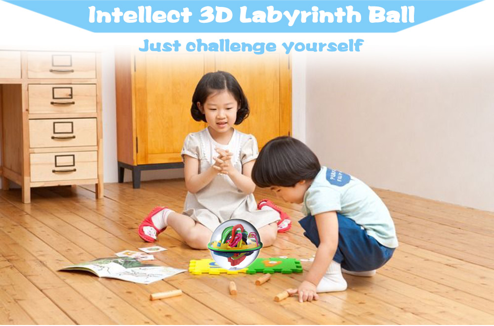 Creative Intellect 3D Labyrinth Ball Challenging Exploration Brain Teaser Puzzle Toy