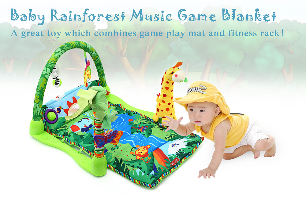 Rainforest Music Baby Play Soft Mat Activity Play Gym Toy