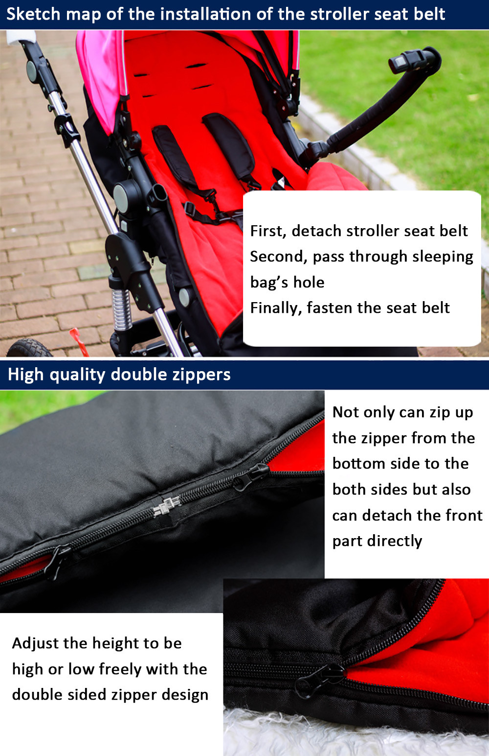 Babies Stroller Annex Mat Foot Cover Sleeping Bag