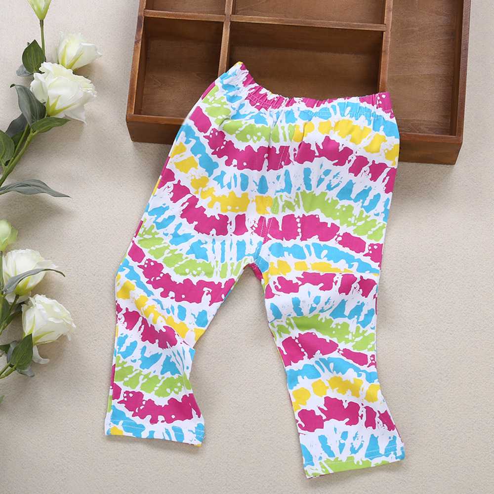 Infant Baby Girl Child Sweet Print Elastic Long Pants Leggings