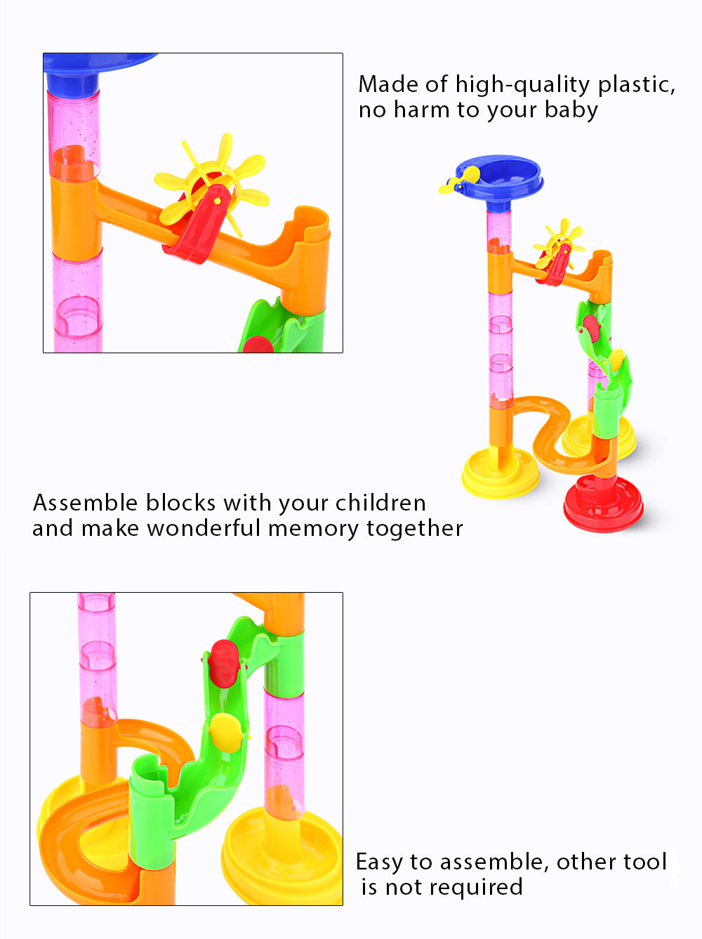 678 - 1 DIY Construction Marble Race Run Railway Set Building Blocks Puzzles Toy 678 - 1 DIY Construction Marble Race Run Railway Set Building Blocks Puzzles Toy
