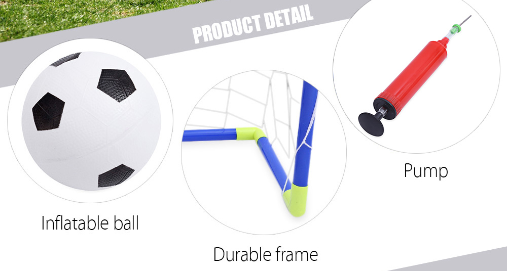 Anjanle Children Mini Portable Soccer Goal Net Set Indoor Outdoor Sport Toy