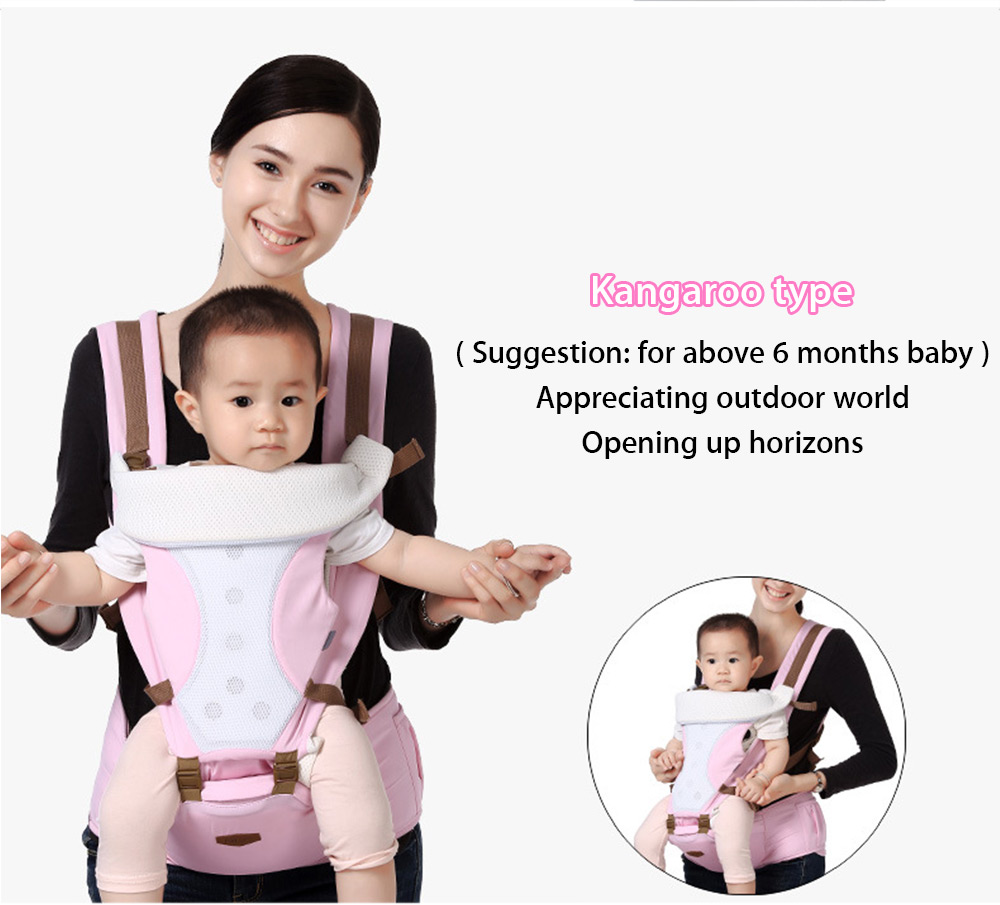 Bethbear Comfortable Breathable Multifunction Carrier Infant Backpack Baby Hip Seat Waist Stool