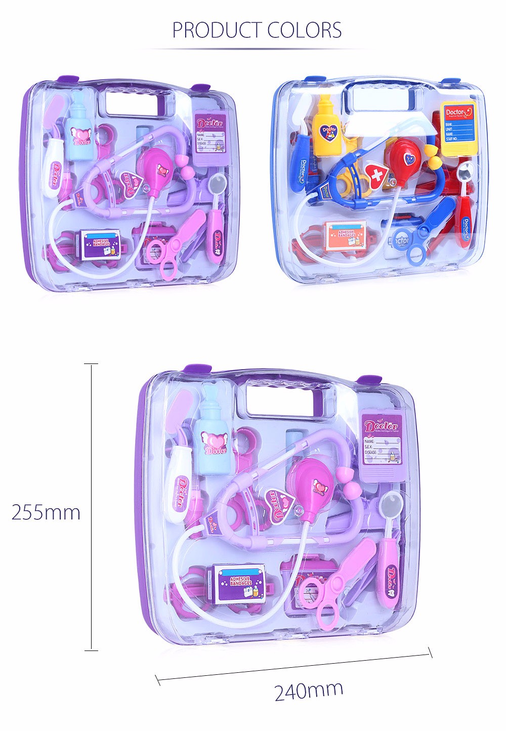 14pcs Children Family Pretend Doctor Nurse Medical Box 14pcs Children Family Pretend Doctor Nurse Medical Box