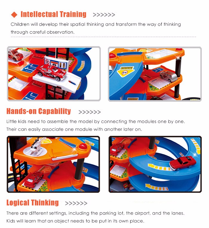 3D Car Parking Lot DIY Model Assembly Toy for Children 3D Car Parking Lot DIY Model Assembly Toy for Children